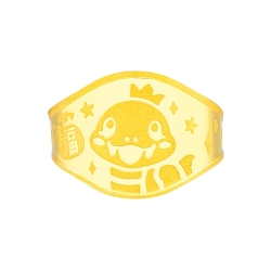 순금 뱀 돌반지 1g